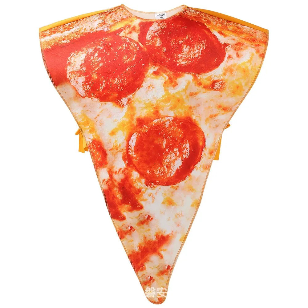 Costume de tranche de pizza amusant pour enfants unisexe