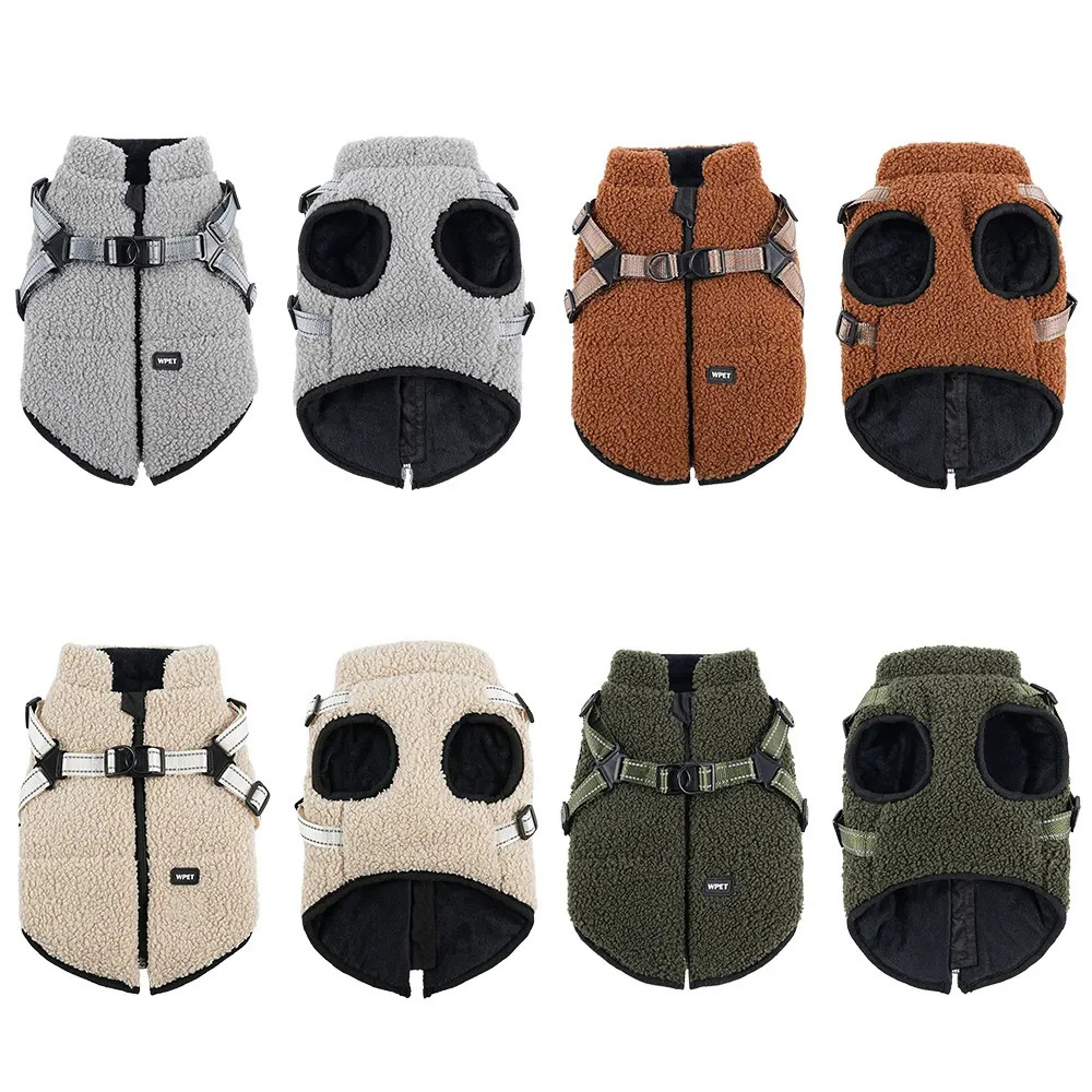Manteau pour chien en peluche douce et confortable pour l'hiver