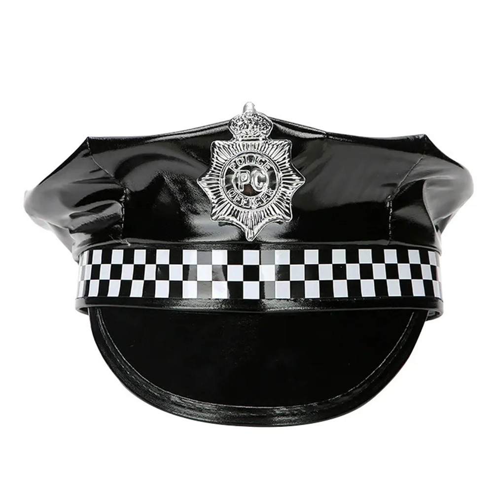 Chapeau de Costume de Police classique pour adultes, casquette de fête Cosplay