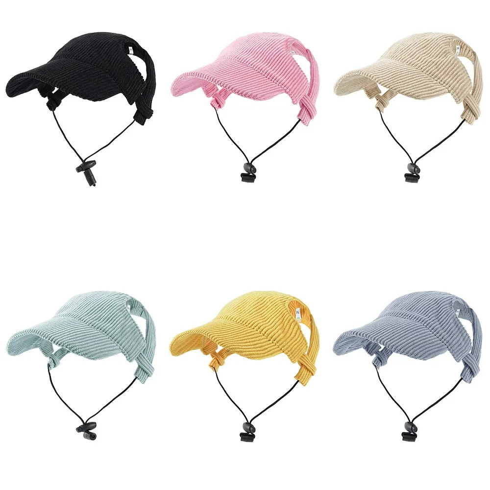 Casquette de baseball réglable pour chien, chapeau de soleil avec trous d'oreille