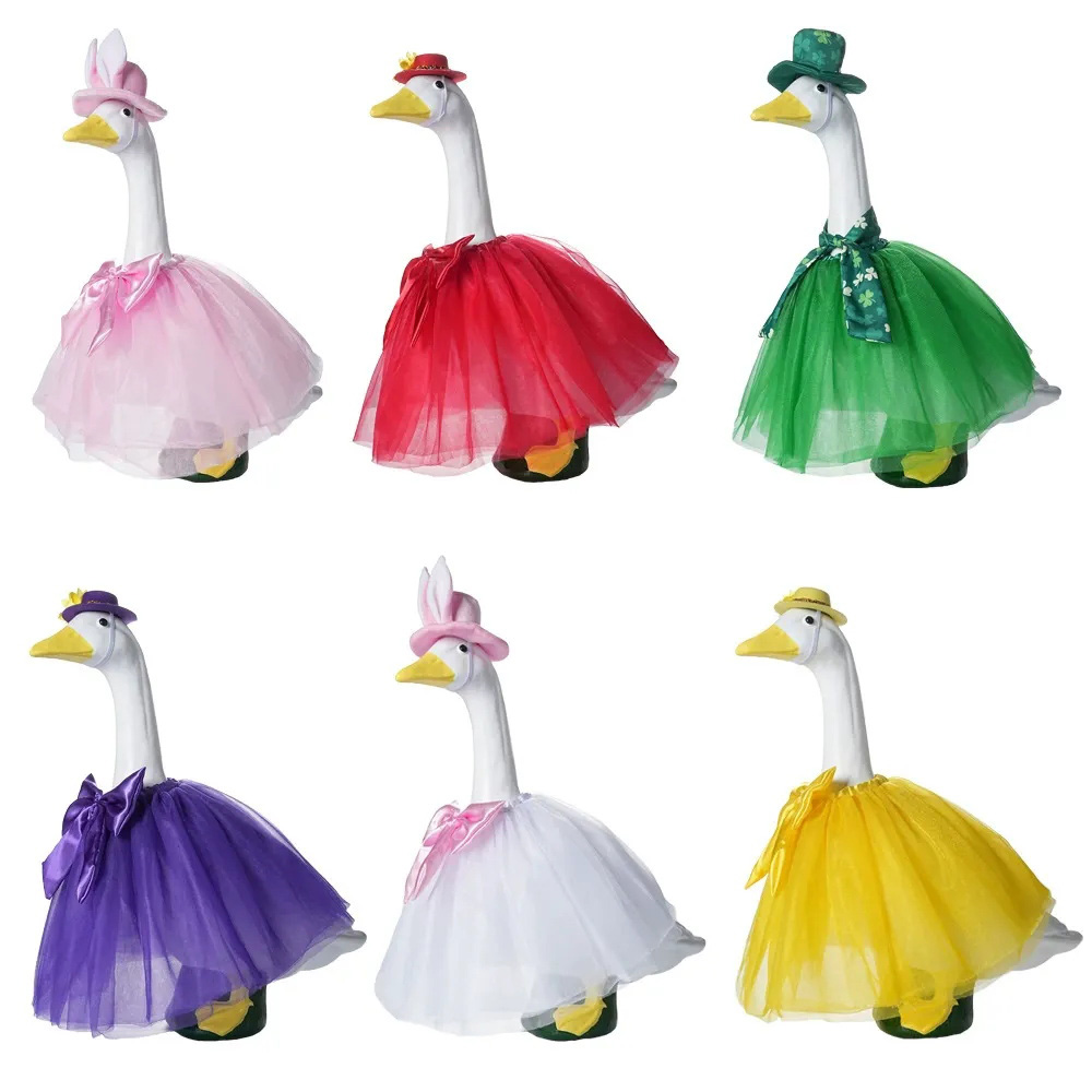 Ensemble de costume de jupe tutu d’oie pour la Saint-Patrick