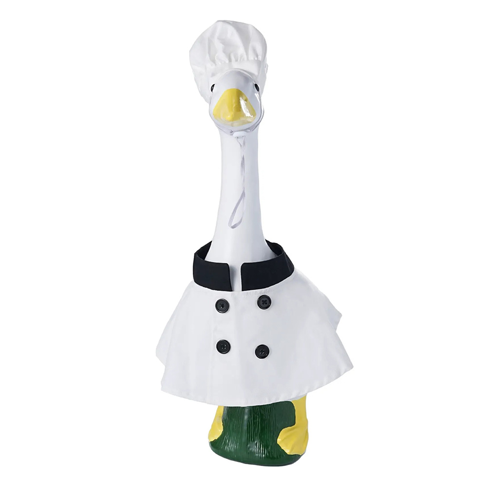 Tenues mignonnes et festives de chef pour oie de porche