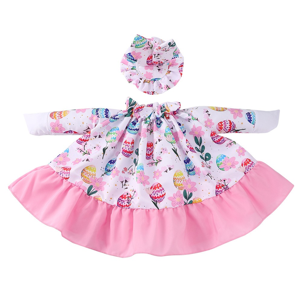 Tenue pour oie de porche à imprimé lapin de Pâques et œufs